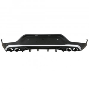 Difuzor Bara Spate compatibil cu Mercedes GLC X253 SUV 2020-> GLC43 Ornamente Tobe Crom
