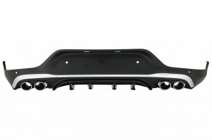 Difuzor Bara Spate compatibil cu Mercedes GLC X253 SUV 2020-> GLC43 Ornamente Tobe Crom - Img 8
