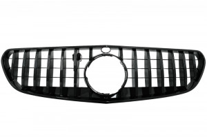 Difuzor Bara Spate cu Grila Neagra Centrala Fata compatibil cu Mercedes S-Class C217 Coupe 2014-2017 S63 GT-R Design - Img 2