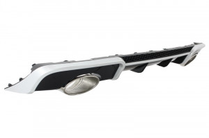 Difuzor Bara Spate cu Ornamente evacuare compatibil cu Audi A3 8V Hatchback Sportback 2012-2015 RS3 Design - Img 2
