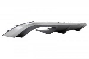 Difuzor Bara Spate cu Ornamente Evacuare compatibil cu AUDI A4 B9 8W Sedan sau Avant 2016-2018 S4 Design pentru Bara Standard Gri - Img 6