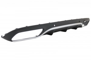 Difuzor Bara Spate cu Ornamente Evacuare compatibil cu Mercedes C-Class C205 A205 Coupe Cabriolet 2014-2019 C63 Design - Img 4