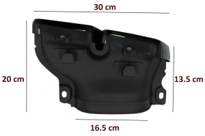 Difuzor Bara Spate cu Ornamente Evacuare Negre compatibil cu Mercedes C-Class C205 A205 Coupe Cabriolet 2014-2019 C63 Design - Img 8