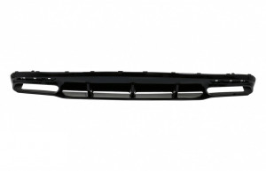 Difuzor Bara Spate cu Ornamente evacuare Negre si Grila Centrala compatibil cu Mercedes S-Class C217 Coupe 2018-2020 S63 Facelift Design - Img 2