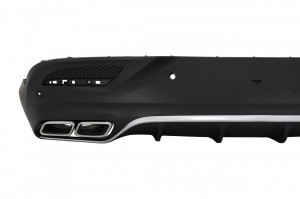 Difuzor Bara Spate cu Ornamente Evacuari Crom compatibil cu Mercedes GLE Coupe C292 Sport Line 2015-2019 GLE63 Design - Img 3