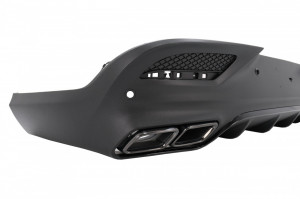 Difuzor Bara Spate cu Ornamente Evacuari Crom compatibil cu Mercedes GLE Coupe C292 Sport Line 2015-2019 GLE63 Design - Img 4