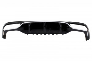 Difuzor Bara Spate cu Ornamente Tobe Chrome Edition compatibil cu Mercedes E-Class W213 2016-2019 E63 Design - Img 3