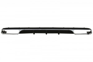 Difuzor Bara Spate cu Ornamente Tobe Crom compatibil cu Mercedes W212 E-Class Facelift 2013-2016 E65 Dessign pentru Bara Spate Standard - Img 5