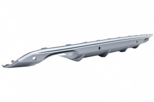 Difuzor Bara Spate Evacuare Dubla compatibil cu AUDI Q5 8R Facelift 2013-2016 Bara Standard - Img 6
