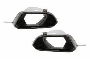 Difuzor Bara Spate Evacuare Dubla si Tobe Ornament compatibil cu BMW Seria 3 G20 G28 Sedan G21 Touring 2019-> M340i M Look Carbon - Img 2