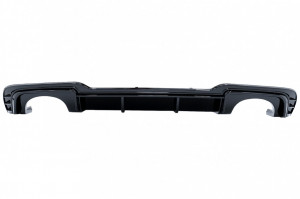 Difuzor Bara Spate Negru Lucios si Prelungire Bara Fata Lip compatibil cu Audi A3 8V Facelift 2017-2019 Sedan Cabrio RS3 Design doar pentru bara S-Line - Img 4