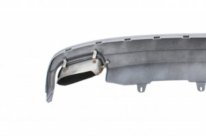 Difuzor Bara Spate si Ornamente Evacuare compatibil cu AUDI A6 4G 2011-2014 Facelift Look - Img 6