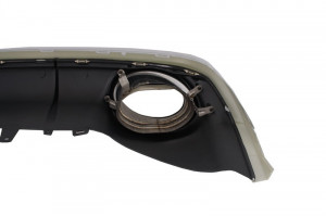 Difuzor Bara Spate si Ornamente Evacuare compatibil cu Audi A6 4G Facelift 2015-2018 RS6 Design - Img 7