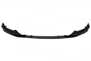 Difuzor cu Ornamente Tobe si Prelungire Fata compatibil cu BMW Seria 5 G30 G31 2017-> 540 M Performance Look Negru Lucios - Img 6