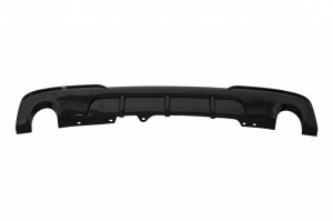 Difuzor de aer cu evacuare dubla compatibil cu BMW F10 F11 Seria 5 Non-LCI LCI 2011-2017 M-Technik Design Negru Lucios