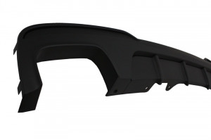 Difuzor de aer cu evacuare dubla compatibil cu BMW F10 Seria 5 2011-2017 M-Performance Design cu Ornamente de evacuare V8 LCI Design - Img 3