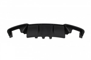 Difuzor de aer cu evacuare dubla Compatibil cu BMW Seria 5 F10 F11 2011-2017 M Design Tobe Ornamente Negru Lucios - Img 2