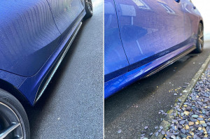 Extensii Praguri Laterale Negru Lucios compatibil cu BMW Seria 3 G20 Sedan G21 2018-> M Sport Design - Img 7