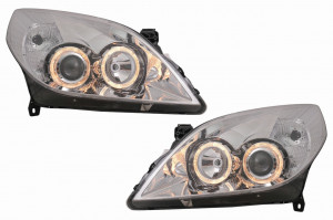 Faruri Angel Eyes compatibil cu Opel Vectra C, Signum Facelift 2005-2008