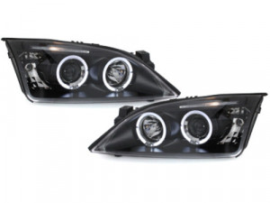 Faruri compatibil cu FORD Mondeo 2000-2007 pozitie angeleyes negru