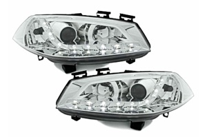 Faruri DAYLIGHT compatibil cu Renault Megane 2002-2005 Crom - Img 4