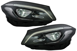 Faruri Full LED compatibil cu Mercedes A-Class W176 (2012-2018) doar pentru Halogen