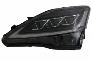 Faruri Full LED Semnal Dinamic compatibil cu LEXUS XE20 2006-2013 Negru - Img 3