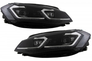 Faruri LED Bi-Xenon compatibil cu VW Golf 7.5 VII Facelift 2017-> cu Semnal Dinamic