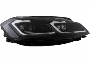 Faruri LED Bi-Xenon compatibil cu VW Golf 7.5 VII Facelift 2017-> cu Semnal Dinamic - Img 2