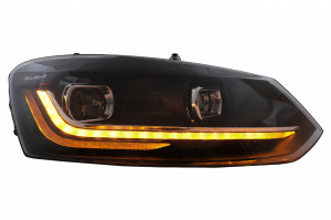 Faruri LED compatibil cu VW Polo 6R 6C 2010-2017 Semnalizare Dinamica - Img 4