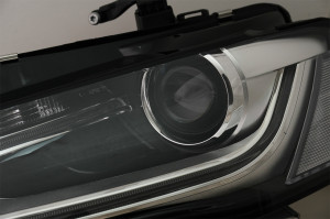 Faruri LED DRL compatibil cu Audi A4 B8.5 Facelift 2012-2015 Negru - Img 3