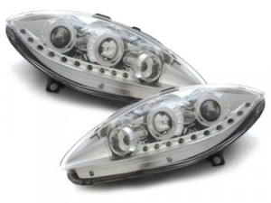 Faruri LED DRL DAYLINE compatibil cu Seat Leon 1P Altea Toledo MK3 2005-2009 Crom