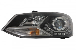 Faruri LED DRL Lumini de zi Optic Dayline compatibil cu VW Polo 6R 2009-2017 Negre - Img 3