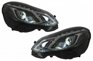 Faruri LED Xenon compatibil cu Mercedes E-Class W212 2013-2016 Facelift Design