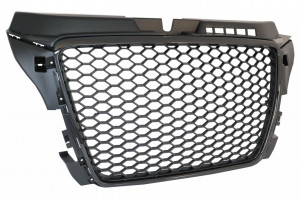 Grila Centrala compatibil cu AUDI A3 8P Facelift 2007-2012 RS Design Negru Lucios - Img 2