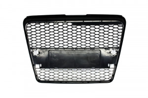 Grila Centrala compatibil cu AUDI A6 4F C6 2004-2007 RS Design Negru Mat - Img 4