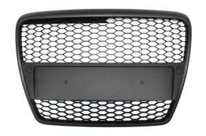 Grila Centrala compatibil cu AUDI A6 4F C6 2004-2007 RS Design Negru Mat