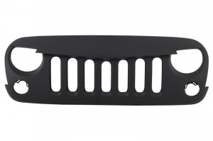Grila Centrala compatibil cu JEEP Wrangler, Rubicon JK 2007-2017 Angry Bird Design Negru Mat New Style