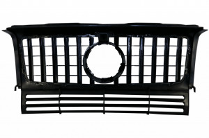 Grila Centrala compatibil cu Mercedes G-Class W463 1990-2014 G63 GT-R Panamericana Design Negru - Img 4