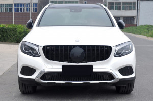Grila Centrala compatibil cu Mercedes GLC X253 C253 2015-2018 GT R Panamericana Desing Neagra - Img 8