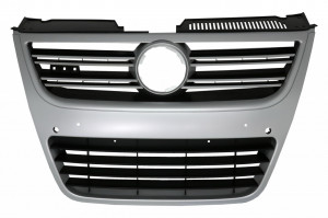 Grila centrala compatibil cu VW Passat 3C 2007-2010 Aluminiu Look