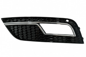 Grile Laterale Bara Fata compatibil cu AUDI A4 B8 Facelift 2012-2015 RS4 Design Negru & Chrome - Img 2