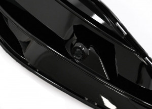 Grile Laterale Bara Fata Negru Lucios compatibil cu Mercedes CLA W117 C117 Facelift 2016-2018 CLA45 Design - Img 5