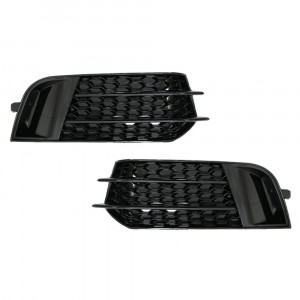 Grile Laterale compatibil cu Audi A1 2010-2015 RS1 Design Negru Lucios