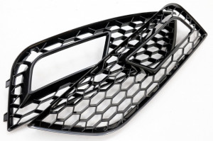 Grile Proiector compatibil cu AUDI A4 B8 facelift 2012-2015 RS4 Design Negru Lucios - Img 4