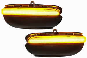 Indicator Dinamic Full LED pentru Oglinda Osram LEDriving DMI compatibil cu Touran I 2010-2015 Alb