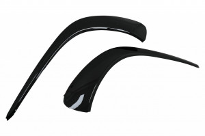 Ornamente bara fata flapsuri compatibil cu Mercedes CLA C118 X118 2019-> Negru Lucios - Img 3