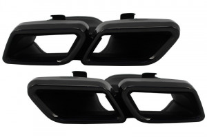 Ornamente tobe compatibil cu sistemul de evacuare Mercedes Benz C-Class W205 S205 C205 A205 E-Class W213 S-Class W222 GLE C292 GLE W166 GLC W253 X253 C253 C217 2014-> Negre