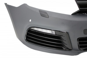 Pachet Complet Exterior compatibil cu VW Golf VI 6 MK6 2008-2013 R20 Look cu Praguri Laterale si Sistem de evacuare Catback - Img 4