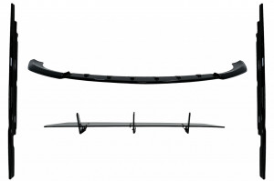 Pachet Exterior Aero compatibil cu Mercedes E-Class E63 W213 S213 2016-2019 Negru Lucios - Img 2